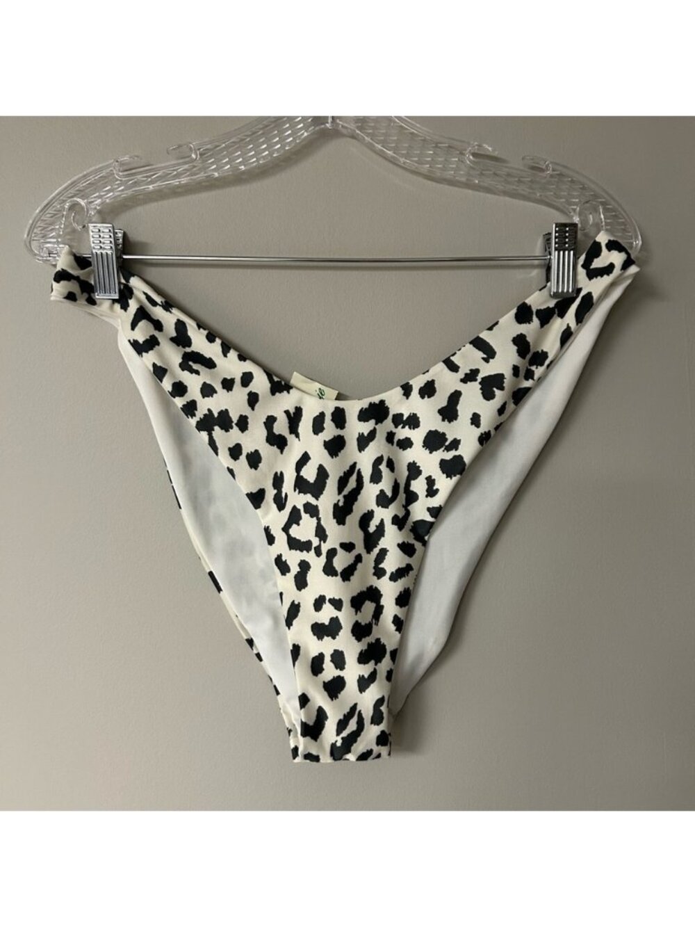Aerie Leopard Print High Cut Cheeky Bikini Bottoms
